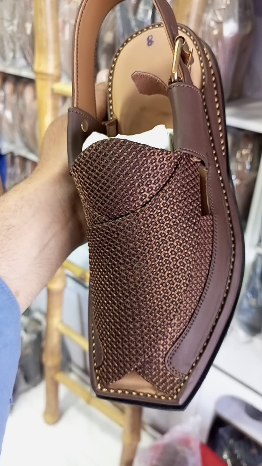 Products Features
Peshawar Zalmi Fabric Chappals gray colour with imported very soft sole and beautiful imported fabric is used.Β Each design of Leather Crafty footwePeshawar Zalmi Fabric Chappals HandmadeSell MartSell MartPeshawar Zalmi Fabric