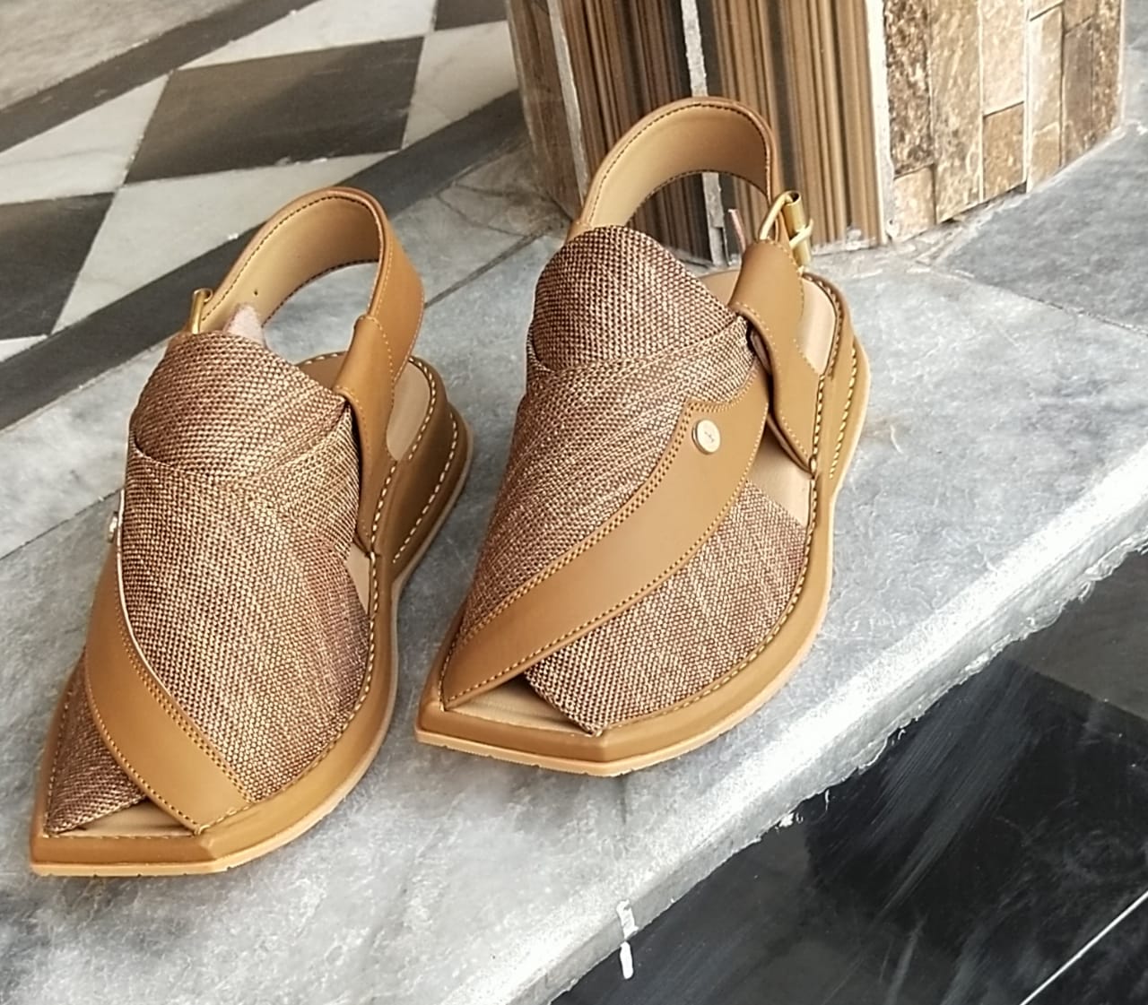Peshawar Zalmi Fabric Chappals gray colour with imported very soft sole and beautiful imported fabric is used. Each design of Happy Face footwear give extra look.
ThApple Peshawar Zalmi Fabric ChappalsSell MartSell MartApple Peshawar Zalmi
