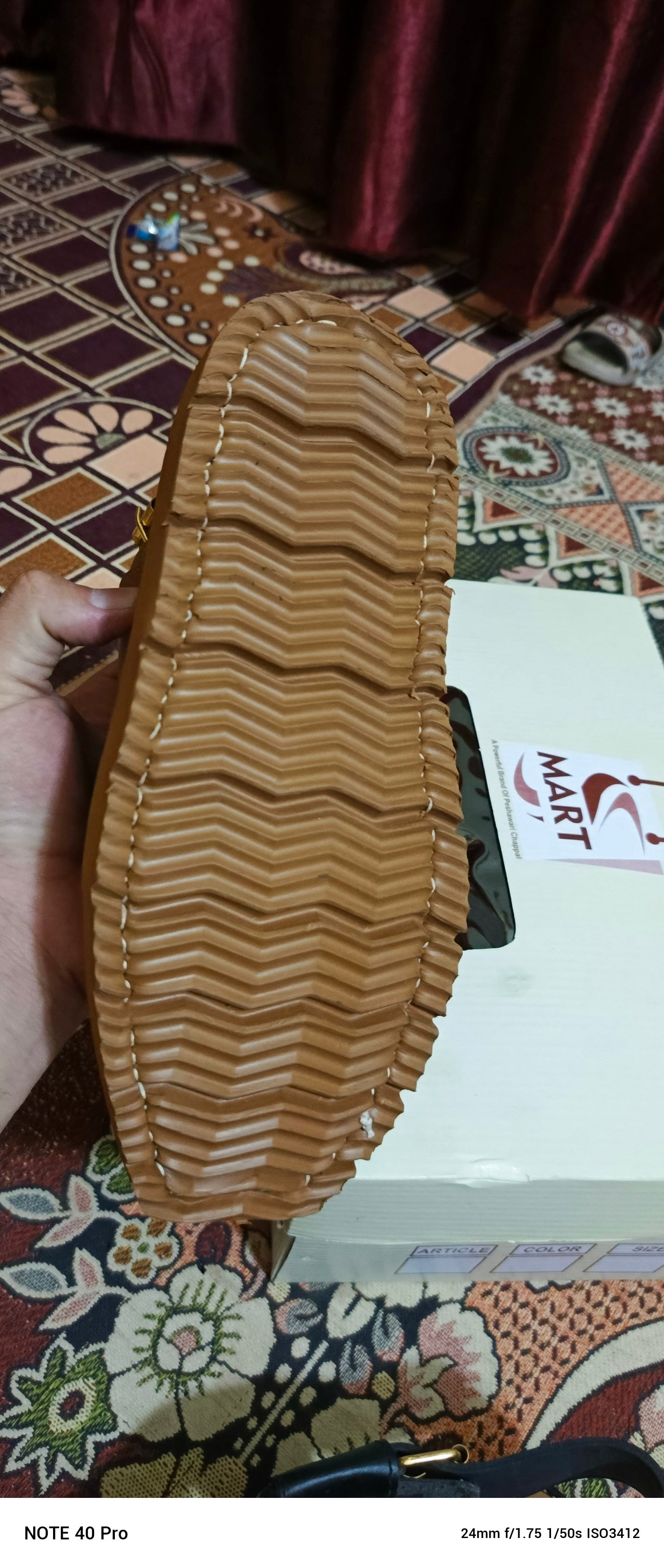 Khan Style Vibram Sole Chppal